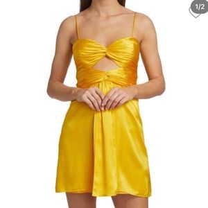 Cinq a sept yellow dress